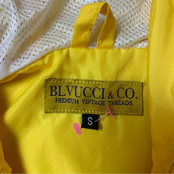Blvucci Kid Club 90s Windbreaker Hoodie 
Jacket  Size Small - Picture 3 of 7